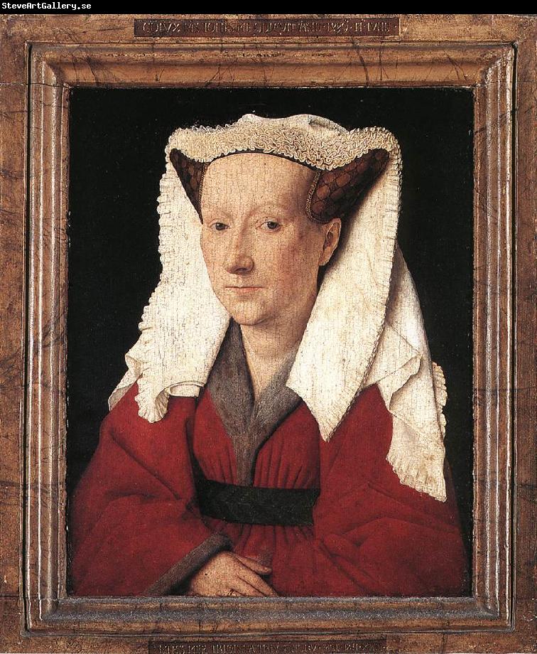EYCK, Jan van Portrait of Margareta van Eyck sdf